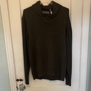 Oscar de la Renta Olive Knit Sweater